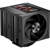 Вентиляторы PCCooler RZ820 Display BK (290W, 4-pin PWM, LED, 169mm, Al/Cu, 8x6mm, 1x140mm + 1x150mm, 71.9/78.7CFM, 27.1/35.8dBA, 1500/2500RPM, S: 1851/1700/1200/115X/20XX, AM5/AM (RZ820-BKNWNY-GL)