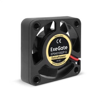 Вентиляторы Exegate EX295194RUS Вентилятор 5В DC ExeGate ExtraPower EP04010S2P-5 (40x40x10 мм, Sleeve bearing (подшипник скольжения), 2pin, 7500RPM, 35dBA)
