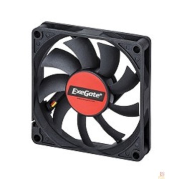 Вентиляторы Exegate EX180973RUS Вентилятор ExeGate Mirage-S 80x80x15 подшипник скольжения, 2000 RPM, 23dB, 3pin