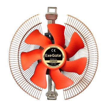 Вентиляторы Exegate EX286151RUS Кулер ExeGate EE90-Cu (Al+Copper, LGA775/1150/1151/1155/1156/1200/AM2/AM2+/AM3/AM3+/AM4/FM1/FM2/754/939/940, TDP 80W, Fan 90mm, 2200RPM, Hydro bearing, 3pin, 22db, 265г, с термопас-1