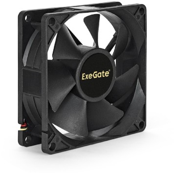Вентиляторы Exegate EX166174RUS Вентилятор ExeGate Mirage-S 80x80x25 подшипник скольжения, 2000 RPM, 23dB, 3pin