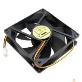 Вентилятор Gembird Вентилятор для корпуса 80x80x25mm, sleeve, узкий разъем 3pin FANCASE