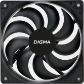 Вентиляторы Eurocase Вентилятор Digma DFAN-120-9 120мм черный 3-pin 4-pin (Molex)Ret