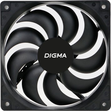 Вентиляторы Eurocase Вентилятор Digma DFAN-120-9 120мм черный 3-pin 4-pin (Molex)Ret