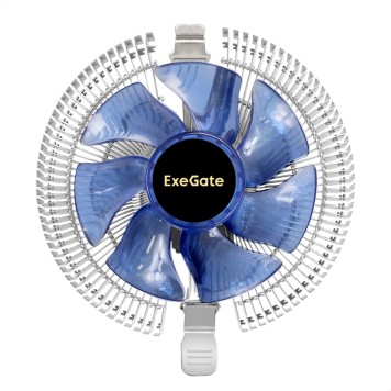 Вентиляторы Exegate EX286146RUS Кулер ExeGate Wizard EE91-BLUE (Al, LGA775/1150/1151/1155/1156/1200/AM2/AM2+/AM3/AM3+/AM4/FM1/FM2/754/939/940, TDP 75W, Fan 90mm, 2200RPM, Hydro bearing, 3pin, 22db, 215г, голубая -2