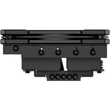 вентилятор Cooler ID-Cooling IS-55 BLACK LGA1700/1200/115X/AM5/AM4 низкопрофильный высота 55mm ( TDP 125W, PWM, 5 тепл.трубок + медная база, FAN 120mm, черный-1