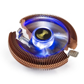 Вентиляторы Exegate EX286154RUS Кулер ExeGate Wizard EE91-PWM.Cu.BLUE (Al+Copper, LGA775/1150/1151/1155/1156/1200/AM2/AM2+/AM3/AM3+/AM4/FM1/FM2/754/939/940, TDP 80W, Fan 90mm, PWM, 800-2400RPM, Hydro bearing, 4pi
