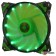 вентилятор CROWN Вентилятор для компьютерного корпуса CMCF-12025S-1222 (120*120*25мм;Зелёный 16LED;1500 об/мин;35CFM;20Дб;Подшипник скольжения;3pin+MOLEX(папа-мама) 40+10см)