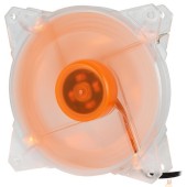 вентилятор CROWN Вентилятор для компьютерного корпуса CMCF-12025S-1213 (120*120*25мм;Оранжевый 4LED;1500 об/мин;35CFM;20Дб;Подшипник скольжения;3pin+MOLEX(папа-мама) 40+10см)