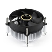 Вентиляторы Exegate EX286138RUS Кулер ExeGate EK-11508 (Al, LGA1150/1151/1155/1156/1200, TDP 75W, Fan 90mm, 2200RPM, Hydro bearing, 3pin, 22db, 285г, с термопастой, на винтах, Retail color box)