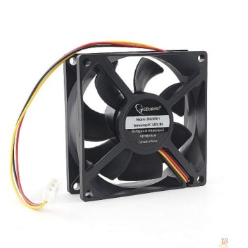 Вентилятор Gembird Вентилятор 80x80x25 гидродинамический, 3 pin, провод 30 см (D8025HM-3)