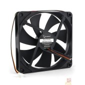 Вентилятор Gembird Вентилятор 140x140x25  втулка, 3 pin, провод 40 см (D14025SM-3)