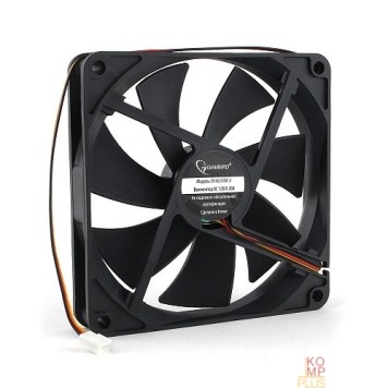 Вентилятор Gembird Вентилятор 140x140x25  втулка, 3 pin, провод 40 см (D14025SM-3)