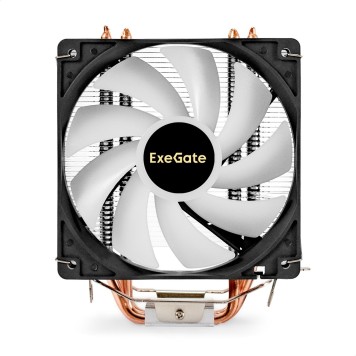Вентиляторы Exegate EX293655RUS Кулер ExeGate Wizard EXX400V2-PWM.FRGB (Al+Cu, 4 тепл.трубки,LGA775/1150/1151/1155/1156/1200/1700/AM2/AM2+/AM3+/AM4/FM1/FM2/754/939/940, TDP 140W, Fan 120mm, PWM, 800-2400RPM-2