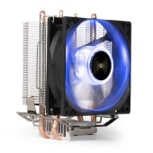 Вентиляторы Exegate EX286297RUS Кулер ExeGate Wizard EXX200-PWM.BLUE (Al+Copper, 2 тепл.трубки, LGA775/1150/1151/1155/1156/1200/1700/AM2/AM2+/AM3/AM3+/AM4/FM1/FM2/754/939/940, TDP 80W, Fan 90mm, PWM, 800-2400RPM