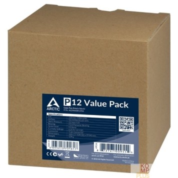 Вентилятор Case fan ARCTIC P12 Value pack (black/black)  (5pc)  (ACFAN00135A) -1