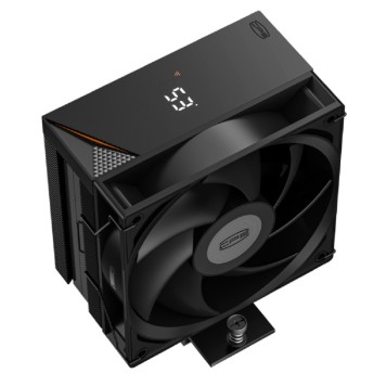 Вентиляторы CPU Cooler PCCooler RT400 Digital BK (230W, 4-pin PWM, LED temp., 152mm, Al/Cu, 4x6mm, 1x120mm, 73.32CFM, 34.9dBA, 2200RPM, S: 1851/1700/1200/115X, AM5/AM4, black)-1