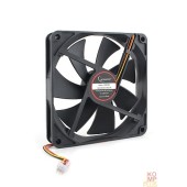 Вентилятор Gembird Вентилятор 140x140x25, шарикоподшипник, 3 pin, провод 40 см (D14025BM-3)