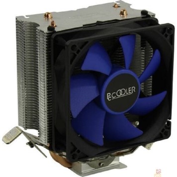 Вентиляторы PCCooler S93 V2 Кулер S775/115X/AM2/AM3/AM4/FM1/FM2 (40 шт/кор, TDP 102W, вент-р 90мм, 2 тепловые трубки 6мм, 2200RPM, 22dBa)