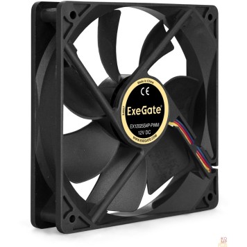 Вентиляторы Exegate EX283393RUS Вентилятор ExeGate E12025S4P-PWM, 120x120x25 мм, подшипник скольжения, 4pin, PWM, 25dBA