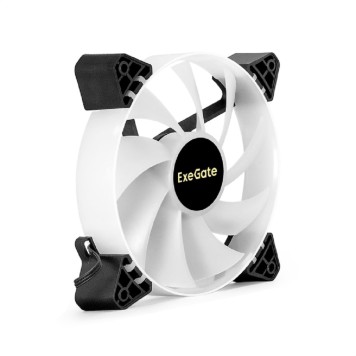Вентиляторы Exegate EX295968RUS Вентилятор 12В DC с подсветкой ExeGate EX12025H3P4PYH-PWM.ARGB (120x120x25 мм, Hydraulic bearing (гидродинамический), 5V ARGB 3pin, 4pin PWM, 1200RPM, ARGB подсветка, 26dBA)-1