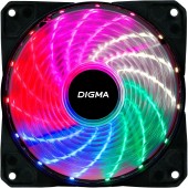 Вентиляторы Eurocase Вентилятор Digma DFAN-FRGB2 RGB 120мм черный 3-pin 4-pin (Molex)  Ret