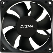 Вентиляторы Eurocase Вентилятор Digma DFan-80 80мм черный 3-pin 4-pin (Molex)  Ret
