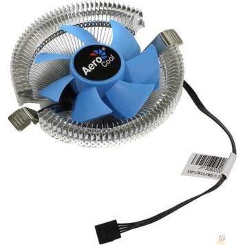 Вентилятор Cooler Aerocool Verkho I 90W(4пин, 775/1155, 12.2-29.7дБ, 1200-2500об/мин, Al PWM/ Clip)