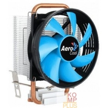 Вентилятор Cooler Aerocool Verkho 1-3P {Soc-FM2+/AM2+/AM3+/AM4/1150/1151/1155 3-pin 28dB Al+Cu 100W 280gr} Ret