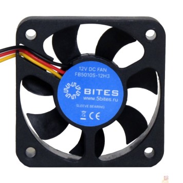 Вентиляторы 5bites Вентилятор FB5010S-12H3 50X10 / SLEEVE / 5500RPM / 3P