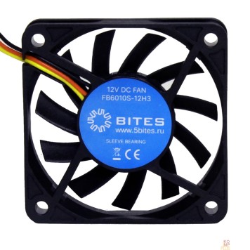 Вентиляторы 5bites Вентилятор FB6010S-12H3 60X10 / SLEEVE / 3800RPM / 3P