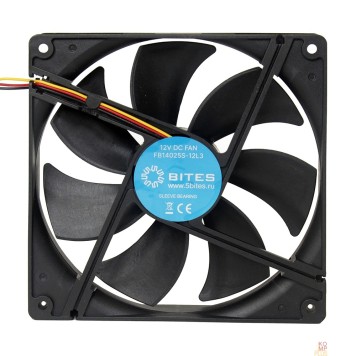 Вентиляторы 5bites Вентилятор FB14025S-12L3 140X25 / SLEEVE / 1200RPM / 3P