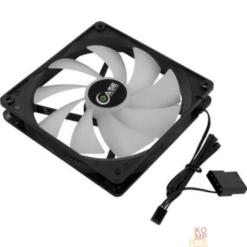 Вентиляторы Powercase Вентилятор (M14LED) 5 color LED 140x140x25mm (100шт./кор, 3pin + Molex, 1100±10% об/мин) Bulk