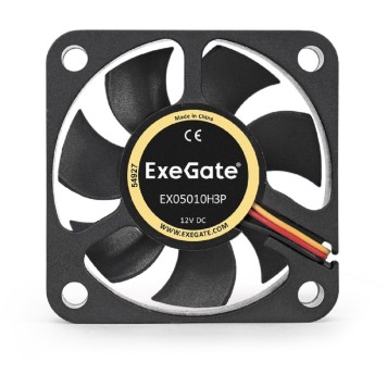 Вентиляторы Exegate EX253943RUS Вентилятор ExeGate Mirage-H 50x50x10 гидродинамический подшипник, 4500 RPM, 22dB, 3pin-1