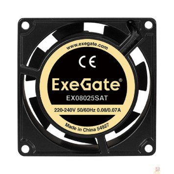 Вентиляторы Exegate EX288994RUS Вентилятор 220B ExeGate EX08025SAT (80x80x25 мм, Sleeve bearing (подшипник скольжения), клеммы, 2500RPM, 31dBA)-1