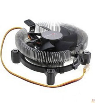 вентилятор CROWN Кулер для процессора CM-80 (Для Intel и AMD, TDP до 65 Ватт, коннектор 3 pin, Низкая посадка радиатора , Гидродинамический подшипник, Размер: 115*103*42 мм, в белой упаковке) (OEM)