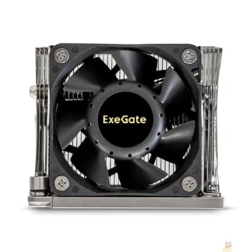 Вентиляторы Exegate EX293440RUS Кулер ExeGate ESNK-P0068APS4.PWM.2U.3647.Cu {Al+Cu, 2U, 3 тепл. трубки, LGA3647, TDP 205W, Fan 80mm, PWM, 2100-6800RPM, 2 ball bearing, 4pin, 52db, 410г, на винтах, с термопастой}-1