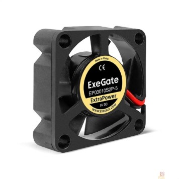 Вентиляторы Exegate EX295191RUS Вентилятор 5В DC ExeGate ExtraPower EP03010S2P-5 (30x30x10 мм, Sleeve bearing (подшипник скольжения), 2pin, 12000RPM, 33dBA)