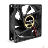 Вентиляторы Exegate EX295239RUS Вентилятор 12В DC ExeGate ExtraPower EP08025B2P (80x80x25 мм, 2-Ball (двойной шарикоподшипник), 2pin, 2900RPM, 29.5dBA)