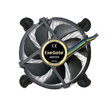 Вентиляторы Exegate EX283280RUS Кулер ExeGate EE97379, Al, S1150/1151/1155/1156, TDP 65W, Hydro bearing, 4pin, 23.5db, BOX-2