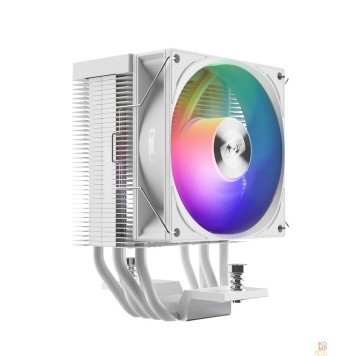 Вентиляторы PCCooler R400 ARGB WH S115X/1200/1700/AM4/AM5 (TDP 180W, 90mm ARGB Fan, 4 тепловые трубки 6мм, 650-2200RPM, 28,3dBa)-1