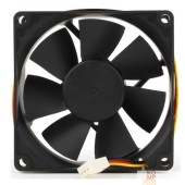 Вентилятор Gembird Вентилятор 80x80x25, подшипник, 3 pin, провод 30 см, 3100 об/мин FANCASE/BALL-3100