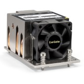 Вентиляторы Exegate EX293436RUS ESNK-P0063AP4.PWM.2U.SP3.Cu Al+Cu, 2U, 4 тепл. трубки, LGA SP3, TDP 240W, PWM, 1600-6800RPM, 2 ball bearing, 4pin, 54,3db, 440г, на винтах, с термопастой RTL
