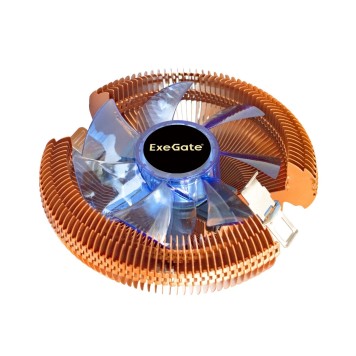 Вентиляторы Exegate EX286153RUS Кулер ExeGate Wizard EE91-Cu.BLUE (Al+Copper, LGA775/1150/1151/1155/1156/1200/AM2/AM2+/AM3/AM3+/AM4/FM1/FM2/754/939/940, TDP 80W, Fan 90mm, 2200RPM, Hydro bearing, 3pin, 22db, 265г-1