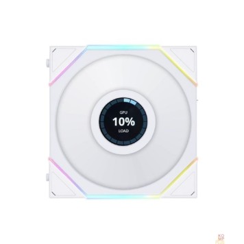 Вентилятор Lian Li G99.12TLLCD1W.R0 Вентилятор UNI FAN TL LCD 120 White /12TLLCD1W/ 120х125х28мм (1.6” LCD дисплей, PWM, ARGB, 200-1900 об/мин, 27dBa) 
