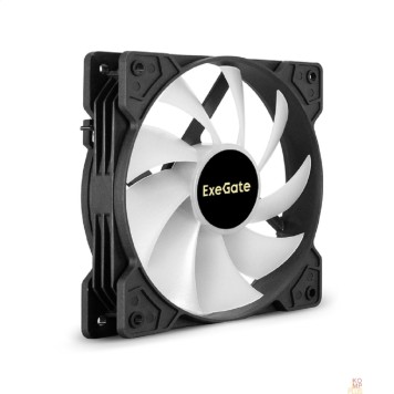 Вентиляторы Exegate EX295967RUS Вентилятор 12В DC с подсветкой ExeGate EX12025H3P4PMY-PWM.ARGB (120x120x25 мм, Hydraulic bearing (гидродинамический), 5V ARGB 3pin, 4pin PWM, 1200RPM, ARGB подсветка, 26dBA)-1