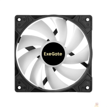 Вентиляторы Exegate EX295967RUS Вентилятор 12В DC с подсветкой ExeGate EX12025H3P4PMY-PWM.ARGB (120x120x25 мм, Hydraulic bearing (гидродинамический), 5V ARGB 3pin, 4pin PWM, 1200RPM, ARGB подсветка, 26dBA)-2