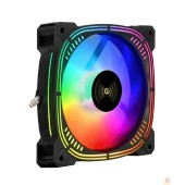 Вентиляторы Exegate EX295970RUS Вентилятор 12В DC с подсветкой ExeGate EX12025H3P4PSU-PWM.ARGB (120x120x25 мм, Hydraulic bearing (гидродинамический), 5V ARGB 3pin, 4pin PWM, 1200RPM, ARGB подсветка, 26dBA)