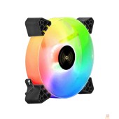 Вентиляторы Exegate EX295972RUS Вентилятор 12В DC с подсветкой ExeGate EX12025H6PYH-PWM.ARGB (120x120x25 мм, Hydraulic bearing (гидродинамический), 6pin, 1200RPM, ARGB подсветка, 33dBA)