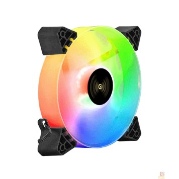 Вентиляторы Exegate EX295972RUS Вентилятор 12В DC с подсветкой ExeGate EX12025H6PYH-PWM.ARGB (120x120x25 мм, Hydraulic bearing (гидродинамический), 6pin, 1200RPM, ARGB подсветка, 33dBA)